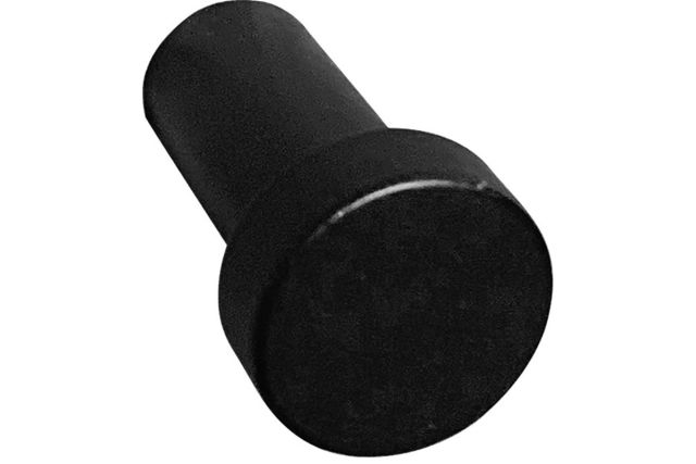 Garderobenhaken Stahl Schwarz matt, Durchmesser 18 und 30mm