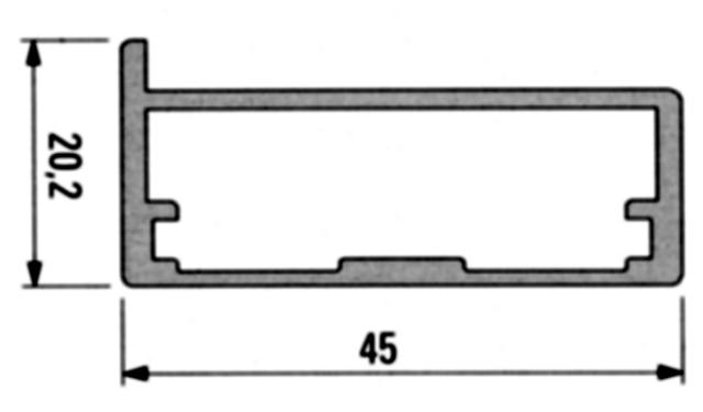 Alumniumrahmen auf Maß, Profil GK078 EV1 eloxiert