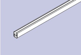 Glaseinbauprofile zu Schiebetüren Alpha