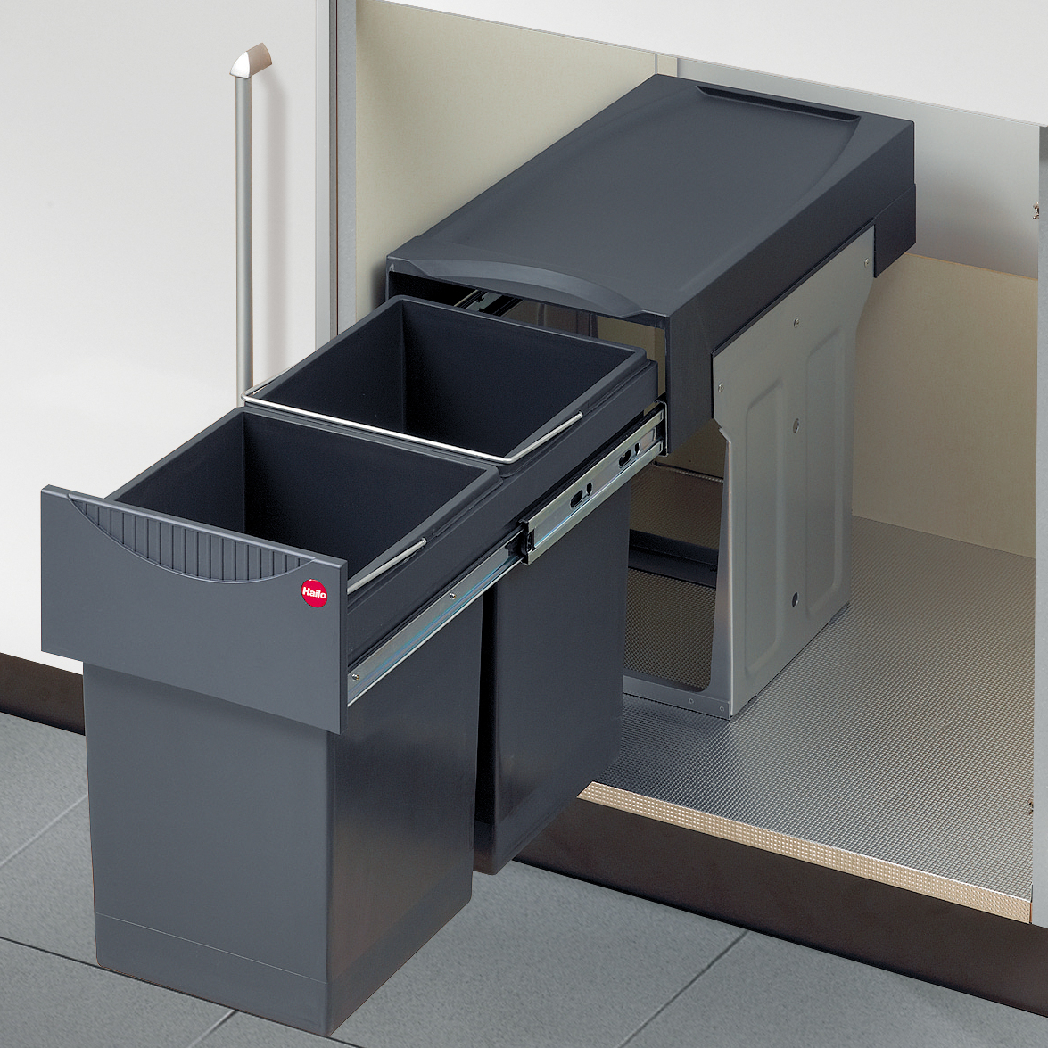 Hailo - Abfallsammler Tandem - 2x15 Liter