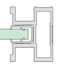 Gleitschiebetüren Alpha Profil ST 2000 - Maßfertigung