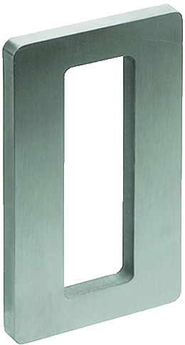 Griff Edelstahl zum Kleben, Höhe 6mm