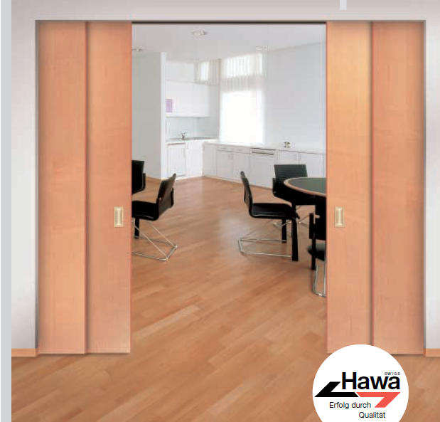 Hawa Telescopic 40/4 - Beschlagset für 4 Türen