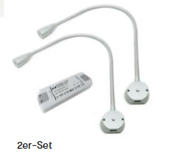 2-er Set Bettanbauleuchte BU 1