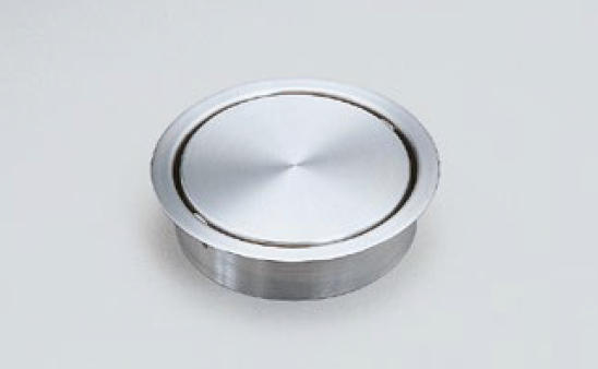 Mülldurchwurf Edelstahl mit Deckel 360° drehbar