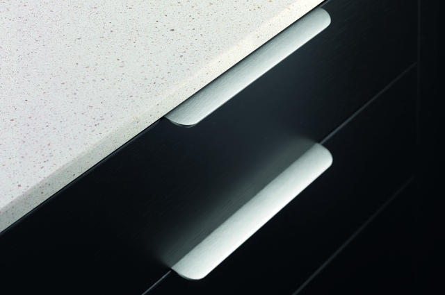 Griffleisten Edge Round, Aluminium E-Finish zum Anschrauben