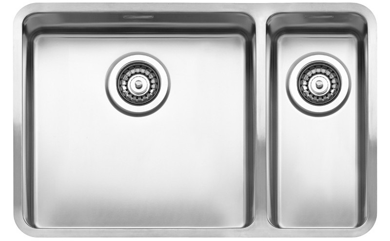 Spüle Ohio Doppelbecken Edelstahl Seidenglanz