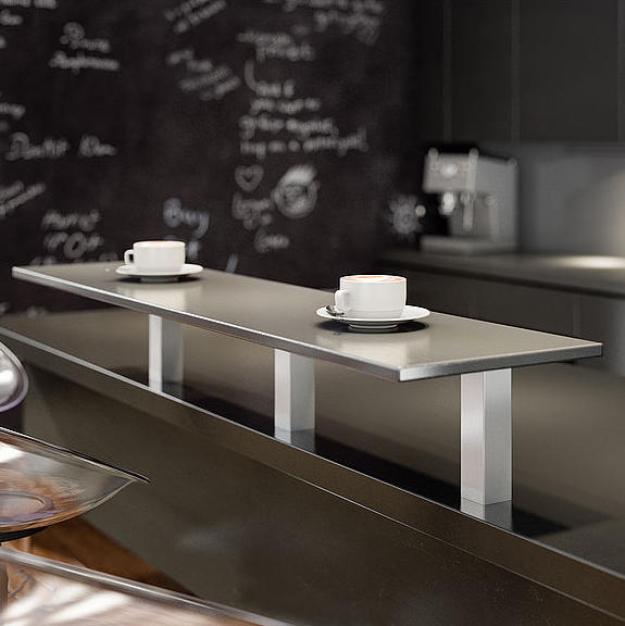 Barkonsole Capri Aluminium und Edelstahl