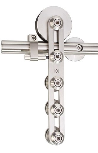 Schiebetürbeschlag Klassik - Set für Glastüren mit Stärke 8-12mm